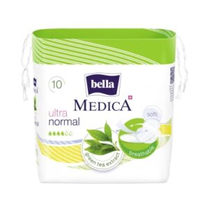 Гигиенические прокладки с экстрактом зеленого чая Ultra Normal Bella Medica 10  шт