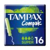 Женские гигиенические тампоны с аппликатором Super Tampax 16  шт