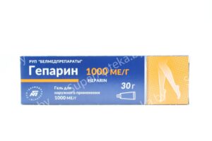 Гепарин гель 1000 МЕ/г в тубе 30г N1