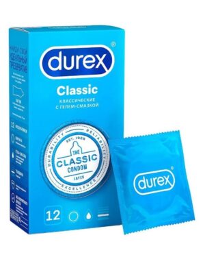 Презервативы классические с гелем-смазкой Durex Classic 12  шт