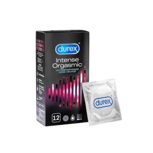 Презервативы латексные рельефные со стимулирующей смазкой Intense Orgasmic Durex 12  шт