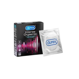 Презервативы латексные рельефные со стимулирующей смазкой Intense Orgasmic Durex 3  шт