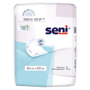 Пеленки одноразовые (впитывающие) 60*60 см Seni Soft 5  шт