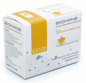 Тест-полоски GS 100д/глюком.50шт Bionime