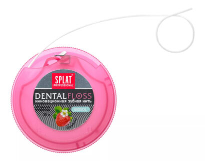 Объемная зубная нить с ароматом клубники Splat Professional 30  м