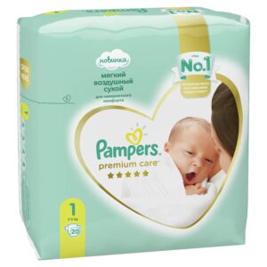 Подгузники детские 2-5кг №20 Pampers Premium Care Newborn 20  шт