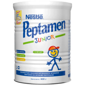 Специализированный пищевой продукт для диетического лечебного питания с ароматом ванили для детей 1-10лет Nestle Peptamen Junior 400  г