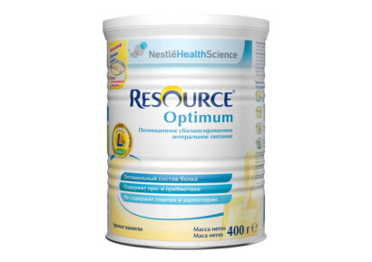 Специализированный пищевой продукт диетического профилактического питания для детей старше 7лет и взрослых Nestle Resource Optimum 400  г