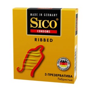 Презервативы ребристые Sico Ribbed 3  шт