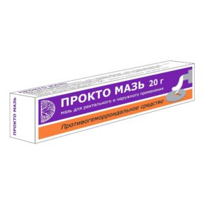 Прокто мазь мазь для ректального и наружного применения 20г