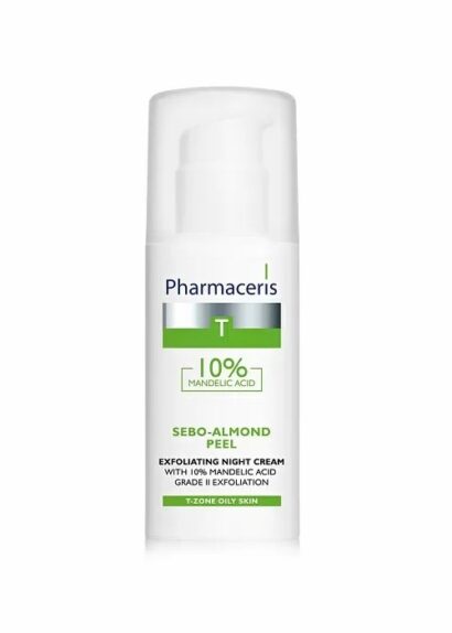 Ночной пилинг-крем Sebo-Almond Peel 10% Pharmaceris T 50  мл