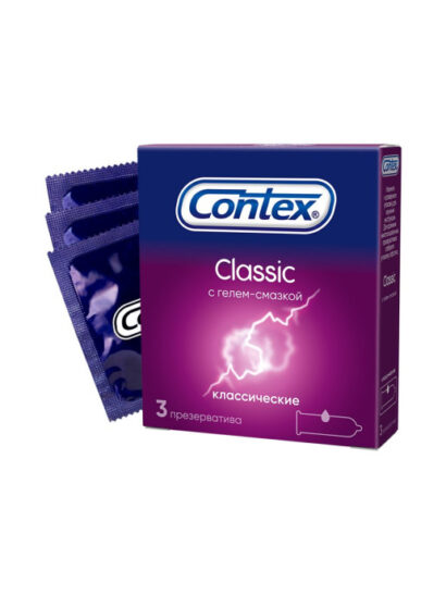 Презервативы классические с гелем-смазкой Contex Classic 3  шт