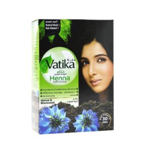 Хна для волос натуральный черный пакетики 6*10 Dabur Vatika 60  г