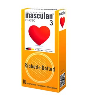 Презервативы с колечками и пупырышками Masculan Classic-3 10  шт