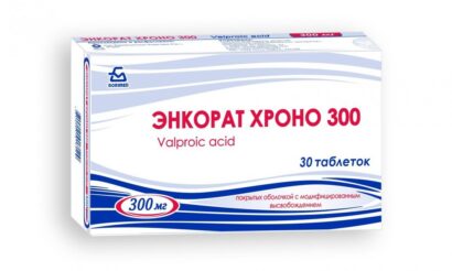Энкорат хроно 300 таблетки покрытые оболочкой с модифицированным высвобождением 300мг N30