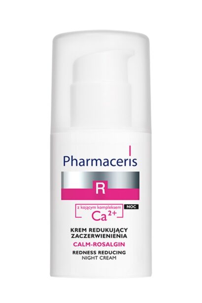 Ночной крем от покраснений с успокаивающим комплексом Са2+ Сalm-Rosalgin Pharmaceris R 30  мл