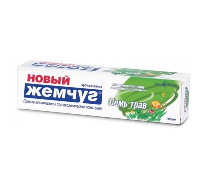 Зубная паста Семь трав Невская Косметика Новый жемчуг 100  мл