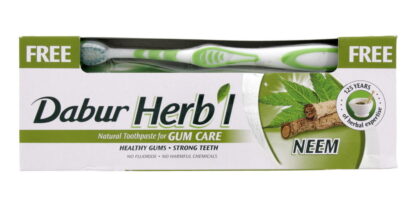 Зубная паста травяная Ним+ зубная щётка Dabur 150  г