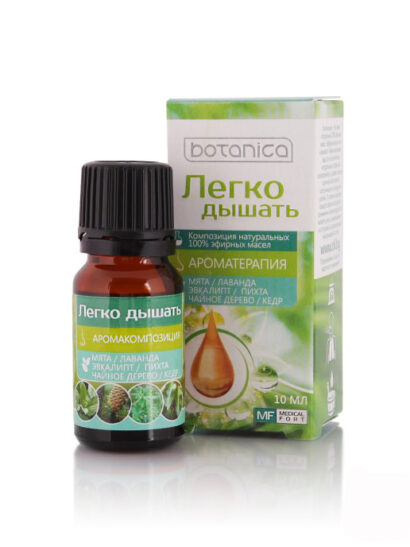 Ботаника Композиция масел Легко дышать 10мл Botanica