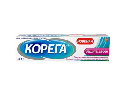 Крем для фиксации зубных протезов Corega Защита дёсен 40  г