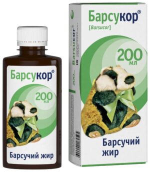 Барсучий жир Барсукор 200мл Барсукор