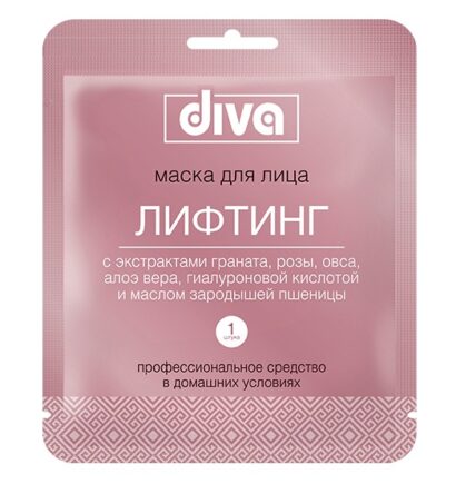 Маска для лица на тканевой основе Лифтинг Diva 1  шт
