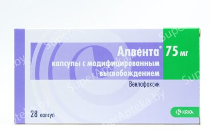 Алвента капсулы с модифицированным высвобождением 75мг N28