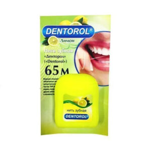 Зубная нить со вкусом лимона Dentorol 65  м