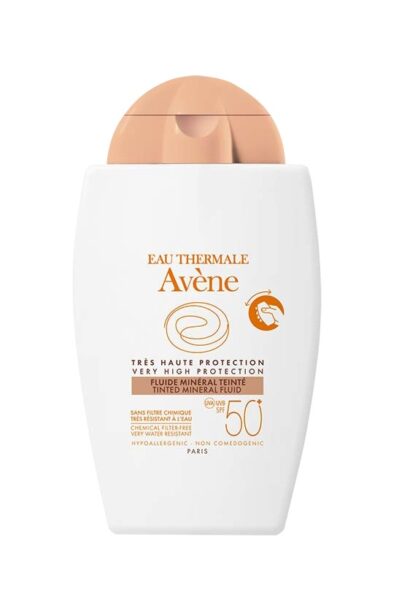 Флюид минеральный с тонирующим эффектом SPF 50+ Avene Sun 40  мл