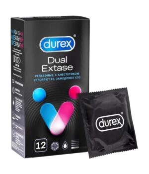 с анестетиком Durex Dual Extase 12  шт