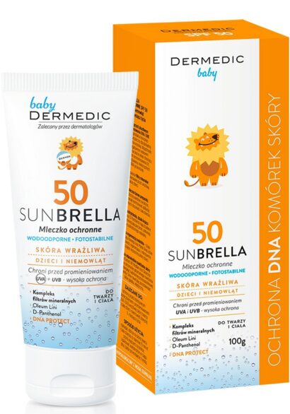 Молочко солнцезащитное детское SPF50 Dermedic Sunbrella 100  г