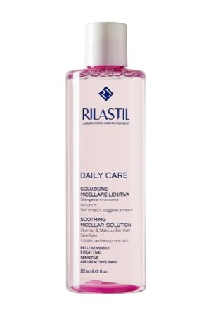 Успокаивающая мицеллярная вода для снятия макияжа с лица и глаз Rilastil Daily Care 250  мл
