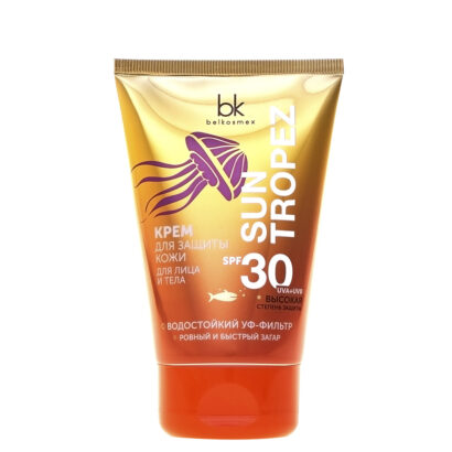 Крем для защиты кожи для лица и тела SPF 30 Belkosmex Sun Tropez 120  г