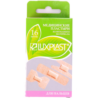 Пластырь Luxplast из нетканого материала 19*72мм N16 для пальцев Luxplast 16