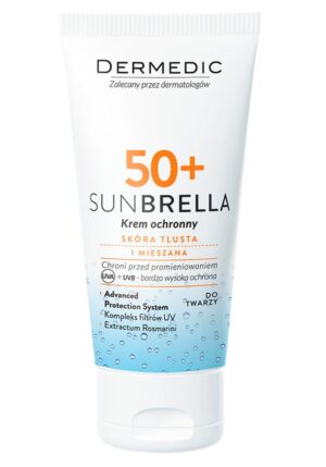 Крем солнцезащитный для жирной с смешанной кожи SPF50+ Dermedic Sunbrella 50  г