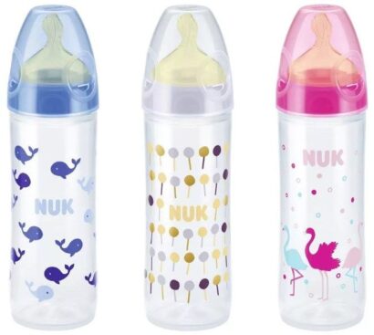 Nuk Бут.плас.250мл +соска лат.р.2 а.10741853 NUK