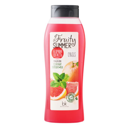 Гель для душа Бодрящая свежесть солнечный грейпфрут мята Belkosmex Fruity Summer 500  г