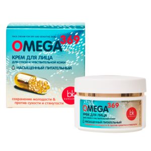 Крем для лица для сухой и чувствительной кожи Belkosmex Omega 369 48  г