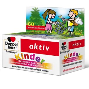 Доппельгерц Kinder Витамины для глаз со вкусом лесных ягод для детей с 3 лет таблетки N60 Doppelherz