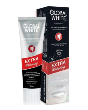 Зубная паста Экстра отбеливающая Активный кислород Global White 100  мл
