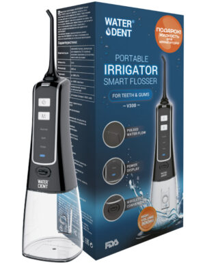 Ирригатор для полости рта Waterdent Smart Flosser V300+жидкость для ирригатора Waterdent антибактериальный комплекс Waterdent 1  шт