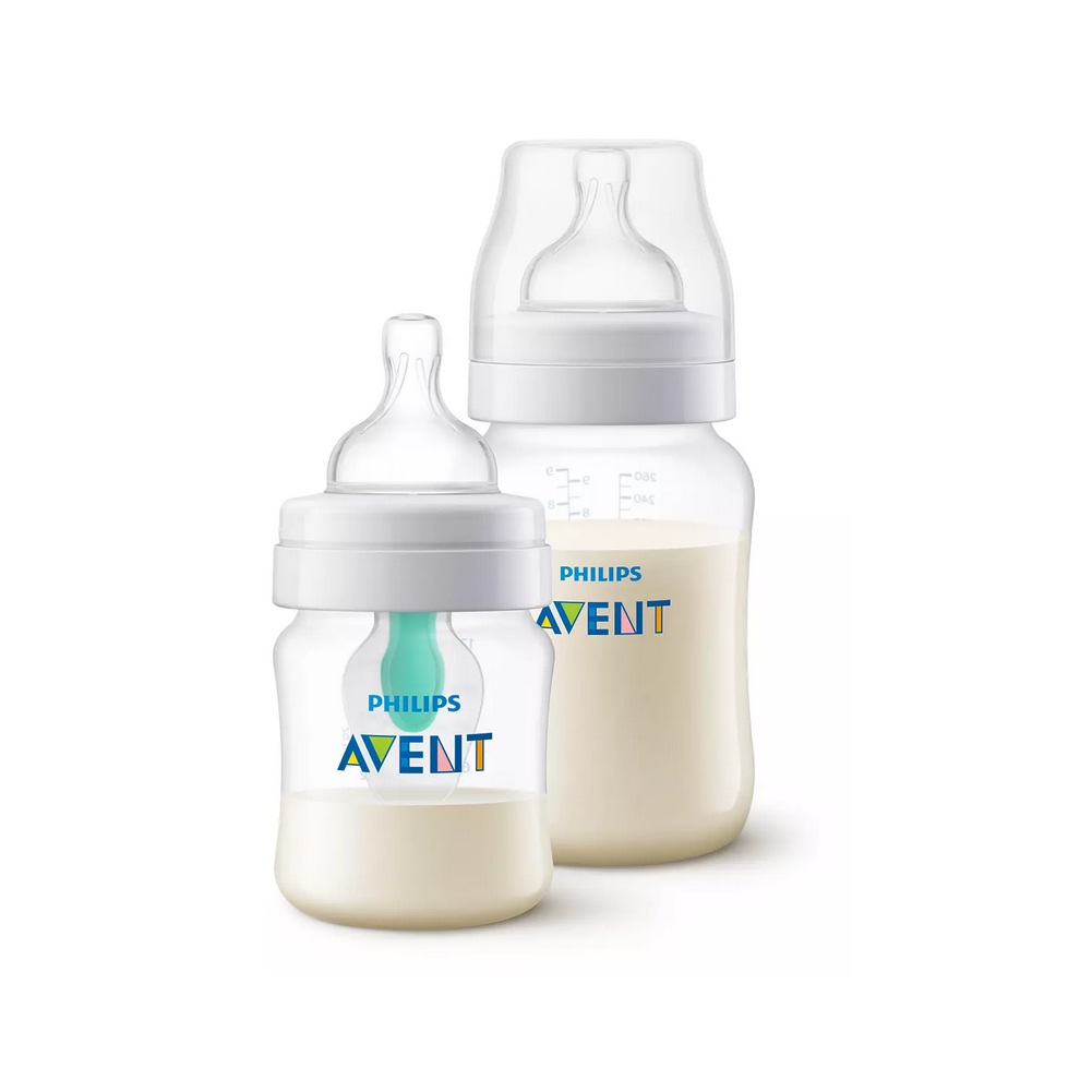 Набор (Бутылочка для кормления с клапаном AirFree 260 мл + Бутылочка для кормления c с клапаном AirFree 125 мл) Philips Avent