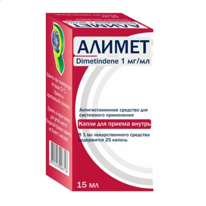 Алимет капли для приёма внутрь 1мг/мл флакон 15мл N1