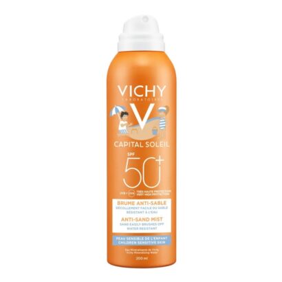 Спрей-вуаль детский анти-песок для лица и тела SPF50+ Vichy Capital Soleil 200  мл