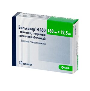 Вальсакор Н 160 таблетки покрытые оболочкой 160мг/12.5мг N30