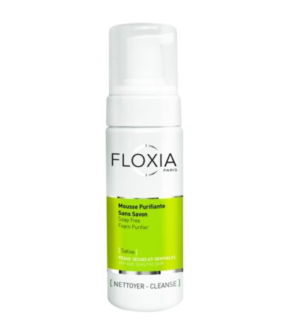 Очищающая пенка для лица без мыла для сухой и чувств. кожи Floxia Sativa 150  мл