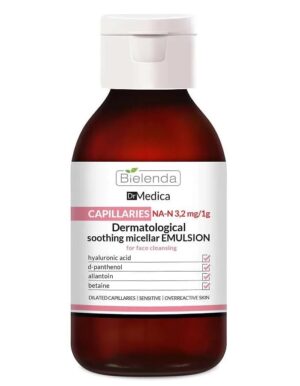 Успок. мицеллярная эмульсия для очищения кожи лица Bielenda DrMedica Capillary Skin 250  мл