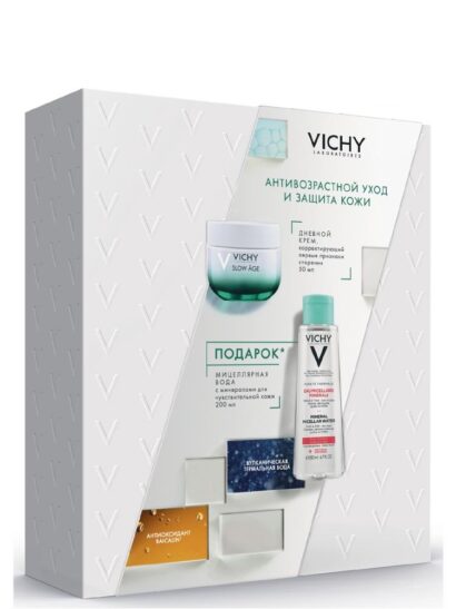 Набор (Крем для нормальной и сухой кожи+Мицелярная вода) Vichy Slow Age
