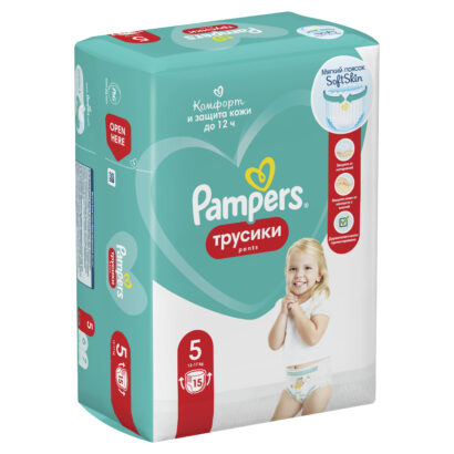 Подгузники-трусики детские 12-17кг №15 Pampers Pants Junior 15  шт