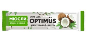 Мюсли "Optimus" Злаки и кокос в йогуртовой глазури Amateg 30  г